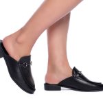 mule preto com detalhe de metal em onix meisis shoes (1)