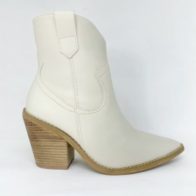 Bota Western Off White Sophia
