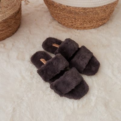Chinelo Pantufa Ana Cinza
