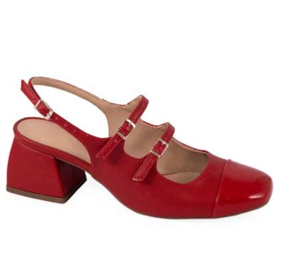 Sapato Mary Jane Vermelho