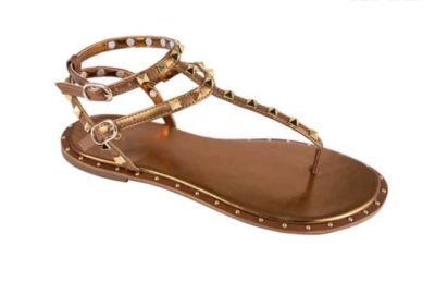 Rasteira Bronze Girassol
