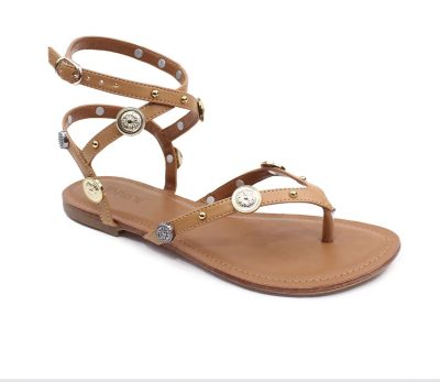 Rasteira Caramelo Hibisco