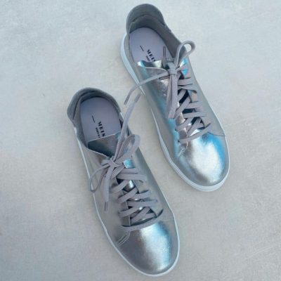 Tênis Couro Prata Ester