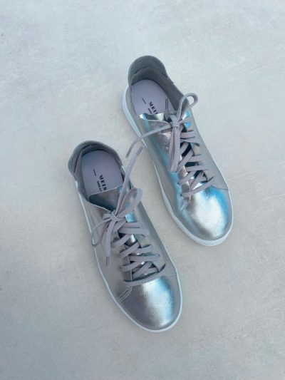 Tênis Couro Prata Ester