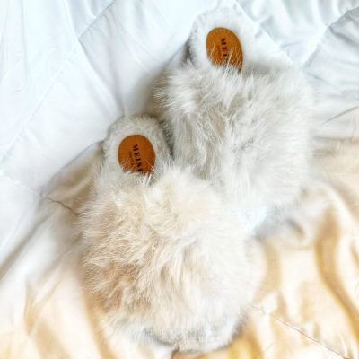 Chinelo Pantufa Branco Amélia