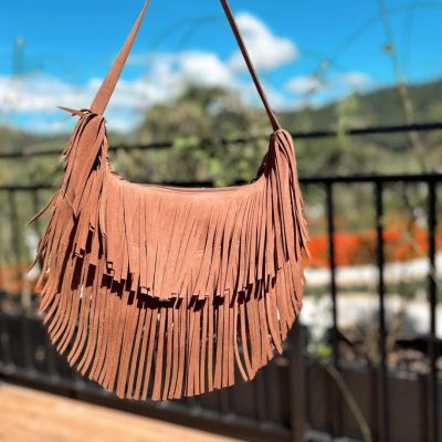 Bolsa Franjas Marrom