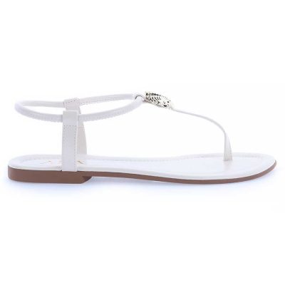 Rasteira Branca Ariel