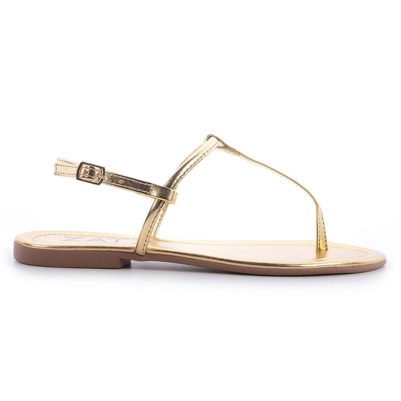 rasteira basica dourada