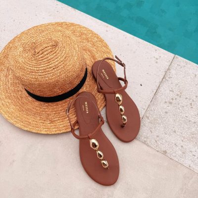 Rasteira Isadora Caramelo