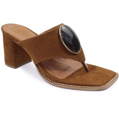 Tamanco Luísa Caramelo