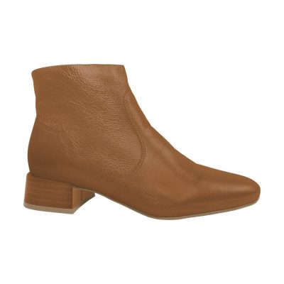 Bota De Couro Lavínia Camel